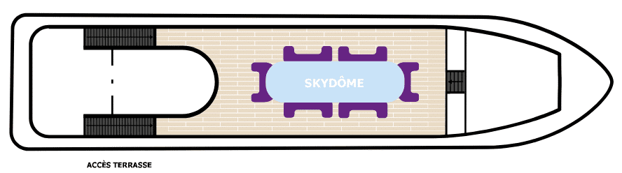 Layout of the sun deck