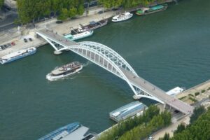 Passerelle Debilly vue du ciel