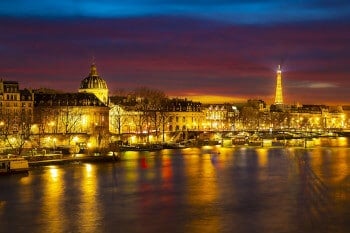 Seine Paris la nuit