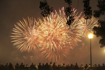 Feu d'artifice du Nouvel An à Paris