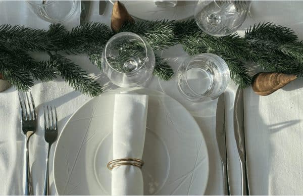 décoration table de noel